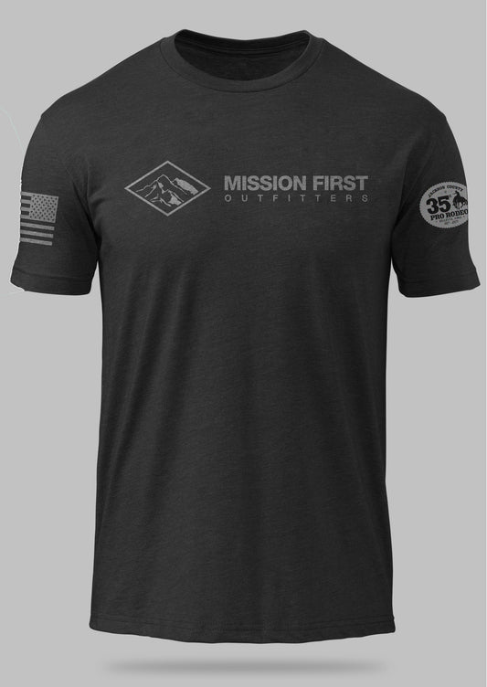 Mission First Logo T-Shirt Branded for the 35th Jackson County Pro Rodeo